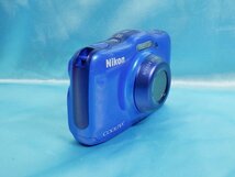 ◆ Nikon ニコン COOLPIX S32 [ブルー] ◆防水/耐衝撃/耐寒・子供向けデジカメ◆_画像3