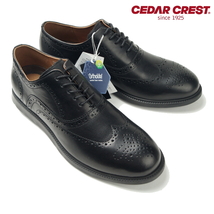 【未使用】セダークレスト CEDAR CREST《伊 エクストラライト》軽量・クッション 上質本革 ウイングチップ ビジネスシューズ 黒 26cm_画像8