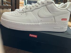 １円！新品本物！NIKE×シュプリーム エアフォース1LOW27.5ナイキ supreme 9 1/2