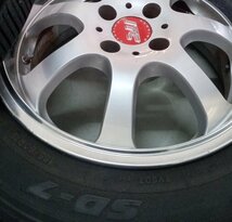 RAYS レイズ ITC 6.5J-15+38 4/100 トーヨータイヤ SD-7 185/60R15 リム深 スイフト マーチ 赤キャップ_画像3