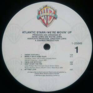 【LP R&B Soul】Atlantic Starr「We're Movin' Up」オリジナル US盤 シュリンク付！の画像4