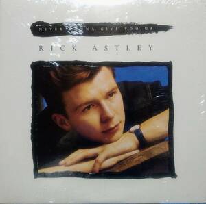 【12's Euro Beat】Rick Astley「Never Gonna Give You Up」オリジナル US盤 シュリンク付！