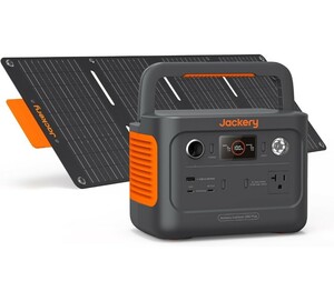 【未使用・未開封】ジャクリ Jackery 300 Plus ポータブル電源 リン酸鉄 ソーラーパネル セット 288Wh/300W SolarSaga 40 1枚