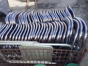 兵庫姫路引限定・全部65台　折り畳み　パイプ椅子　