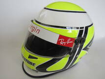 即決 スポーツ・ミニ・ライン 1/2 2009年 ブラウン・GP・メルセデス ジェンソン・バトン ヘルメット 2009年F1チャンピオン 序盤戦仕様_画像2