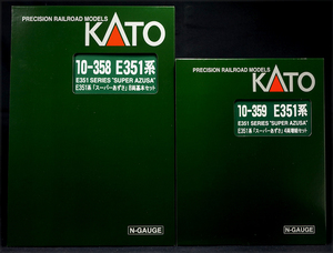 【未開封 未使用】KATO 10-358 10-359 E351系 スーパーあずさ 12両（8両基本＋4両増結）セット◎同梱歓迎◎カトー 関水金属