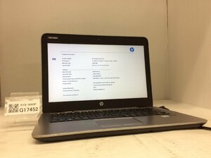 ジャンク/ HP HP EliteBook 820 G3 Intel Core i3-6100U メモリ4.1GB SSD128.03GB 【G17452】