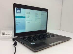 ジャンク/ TOSHIBA dynabook R63/M PR63MTC4447AD11 Intel Core i5-8250U メモリ8.19GB SSD256.06GB 【G17718】