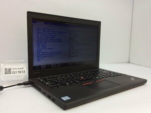 ジャンク/ LENOVO 20HMA0EFJP ThinkPad X270 Intel Core i7-7600U メモリ16.38GB NVME256.06GB 【G17672】