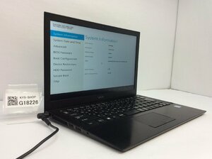 R ジャンク/ VAIO VJPB11 Intel Core i3-6100U メモリ4.1GB SSD128.03GB 【G18226】