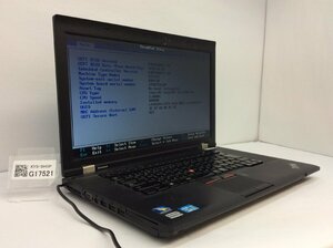 R ジャンク/ LENOVO 24752FJ ThinkPad L530 Intel Core i5-3320M メモリ4.1GB HDD320.07GB 【G17521】