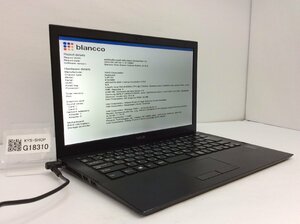 ジャンク/ VAIO VJP132 Intel Core i3-5005U メモリ4.1GB SSD128.03GB 【G18310】