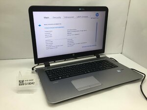 HP ProBook 470 G3 Intel Core i5-6200U メモリ4.1GB HDD500.1GB OS無し ACアダプター【G18042】