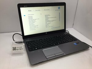 ジャンク/ HP ProBook 450 G1 Intel Core i3-4000M メモリ4.1GB ストレージ無し 【G17577】