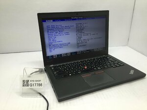 ジャンク/ LENOVO 20HMS0R400 ThinkPad X270 Intel Core i3-7100U メモリ4.1GB NVME256.06GB 【G17786】
