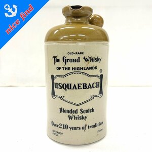 未開栓◆ウシュクベ USQUAEBACH◆陶器ボトル 750ml アルコール43% 替え栓付 スコッチウイスキー 洋酒 古酒 お酒 総重量約1580g