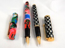 モリソン 故・加藤清 作 モザイク模様 万年筆とボールペン 本物・未使用★MORISON Fountain Pen ＋ Ballpoint Pen. Made in JAPAN. NEW_画像9