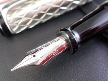 アウロラ G11万年筆＋G31ボールペン ジュエリーコレクション リフレッシ リゾットシルバー 本物・未使用★Fountain Pen. NEW_画像3