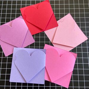 バレンタイン　メッセージカード　メモ帳　5枚