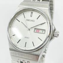 SEIKO セイコー 7N48-7A10 SPIRIT スピリット 3針 クオーツ ベルト純正 メンズ 腕時計 デイデイト R尼1127〇_画像1