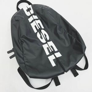 diesel ディーゼル ロゴ リュック バックパック ナイロン 黒 ×白 デイパック Backpack メンズ 