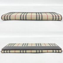 BURBERRY バーバリー AX54 ノバチェック 二つ折り 長財布 箱付き R尼0109〇_画像6