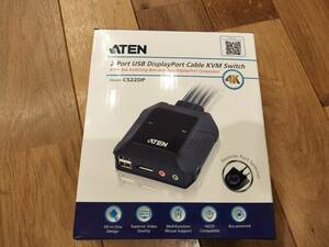 ATEN CS22DP 2ポート USB DisplayPortケーブル KVMスイッチ 美品