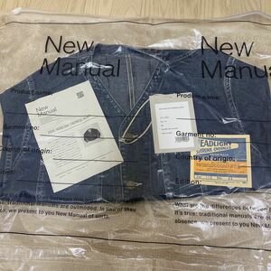 新品未使用未開封 New Manual ニュー マニュアル #15 HEAD LIGHT ENGINEER JACKET JK-YY-0008 デニムエンジニアジャケット インディゴ