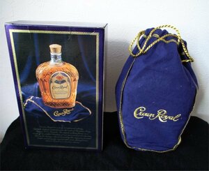 * old sake Crown Royal Crown Royal ru fine Deluxe whisky 750ml 40% not yet . plug original box sack attaching storage goods 