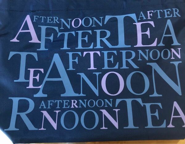 アフタヌーンティー　afternoon tea 買い物バッグ　エコバッグ　サイドポケット　内ポケット　ファスナー 付き　タグ付き