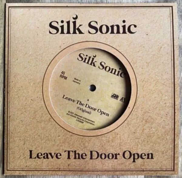 silk sonic Leave The Door Open 7インチ ブルーノマーズ アンダーソンパーク Bruno Mars Anderson .Paak シルクソニック