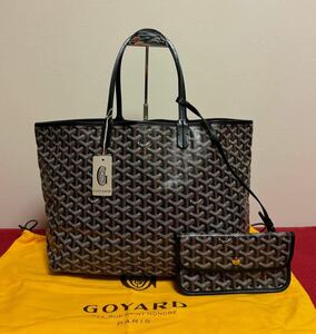 本物 GOYARD ゴヤール サンルイPM 黒 トートバッグ 財布 アルトワ フィッジィ アンジュ