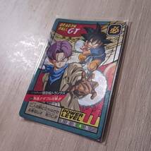 【美品】ドラゴンボールGT カードダス 未剥がし品 スーパーバトル No.694 悟空&トランクス 発進!!ダブル攻撃!! バンダイ 1996年 鳥山明_画像2