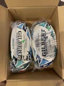 *RWC2019 replica Japan representative memory ball remainder 1 piece 5 number rugby ball Gilbert GILBERT*