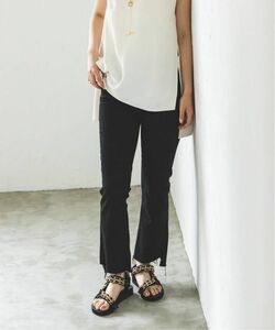 MOTHER マザー insider crop step fray 24 ブラック 黒 PANTS パンツ