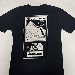 Supreme 16SS The North Face Steep Tech Tee Black S シュプリーム ノースフェイス スティープテック Tシャツ ブラック 黒 USED