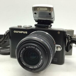 カメラ Olympus PEN Lite E-PL3 / M.ZUIKO DIGITAL 14-42mm f3.5-5.6 II R MSC ミラーレス一眼レフ セット品 ジャンク品 [1457HJ]