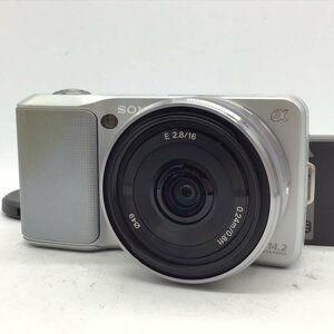 カメラ Sony NEX-3 / E 16mm F2.8 SEL16F28 ミラーレス一眼レフ セット品 現状品 [1460HJ]