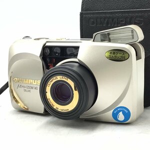 カメラ Olympus μ mju ZOOM 140 DELUXE 38-140mm ミュー 純正ケース付き コンパクト 本体 現状品 [6771KC]