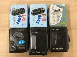 SONY WM-FX202 WM-FX200 WM-FX10 WM-EX314 他 ソニー walkman カセットプレーヤー ウォークマン 6点セット◆ジャンク品 [2752W]