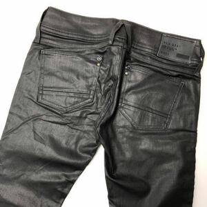 衝撃プライス！【ファン待望モデル！】【G-STAR RAW DENIM ジースターロウ】GS01パンツ【サイズ27】ブラック ボトムス N-X10