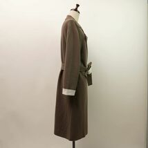 美品 Theory セオリー 18AW カシミヤ混 コットンニット ロングカーディガン トップス レディース カーキ サイズS*LC41_画像4