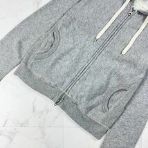 Champion チャンピオン ジップアップスウェットパーカー フーディ トップス レディース グレー サイズXS*LC137_画像3