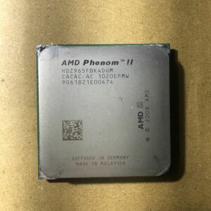 AMD Phenom Ⅱ X4 965 3.4GHz TDP124w 512KB×4 Cache 4コアDeneb BLACK Edition cpu Socket AM3　動作確認済みピン折れ無し