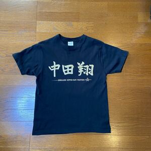 中田翔Tシャツ半袖 中日ドラゴンズ移籍Sサイズ黒ブラック 