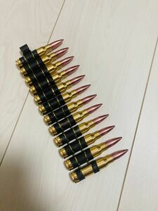 ダミーカート ベルトリンク レプリカ 7.62mm×51 金属製おもちゃ 安全 違法性なし M240 M60 M134 ミニガン マルイ 次世代