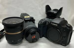 4242-3横　Canon　キャノン　EOS 10D　SONY　ソニー α37　本体　タムロン　17-50㎜　2.8　10-24㎜　3.5-4.5　レンズ　一眼レフカメラ