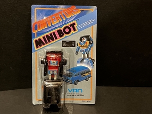 80年代 日本製 CONVERTORS MINIBOT 変形ロボット VAN 未使用品 トランスフォーム 合体 乗り物 車