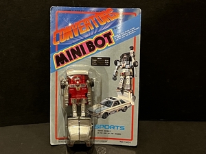80年代 日本製 CONVERTORS MINIBOT 変形ロボット SPORTS 未使用品 トランスフォーム 合体 乗り物 車