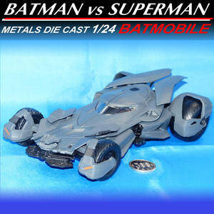 【保管品】◆ジャダトイズ・メタルズ バットマン vs スーパーマン バットモービル 1/24 モデルキット｜JADA TOYS ダイキャスト ミニカー